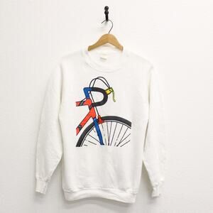 Vintage Bicycle Bike Sweatshirt Small